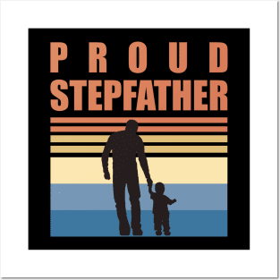 Proud Stepfather - Fathers Day Posters and Art